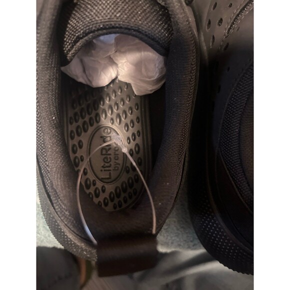 Black croc shoes